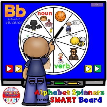 Preview of Alphabet Activity Letter Sounds SMARTBoard Lesson