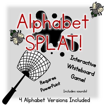 Preview of Alphabet SPLAT! An interactive whiteboard fly swatter game for the SMART Board!