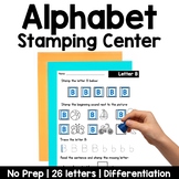 Alphabet Stamping Center | No Prep