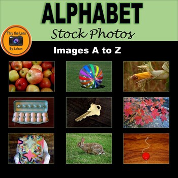 Preview of Alphabet Stock Photos Set - Beginning Sounds Clipart