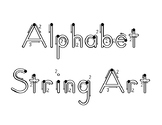 Alphabet String Art Manuscript