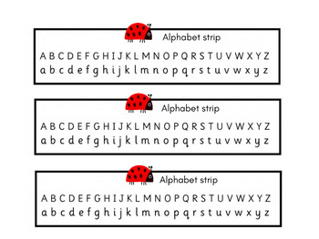 Preview of Alphabet Strip- Letters Resource, Literacy Resource