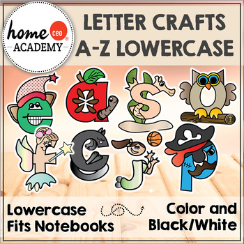 Preview of Letter Crafts - Lowercase - Printable Alphabet Letter Crafts