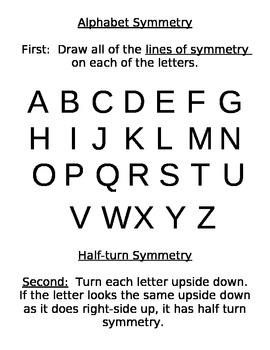 Preview of Alphabet Symmetry