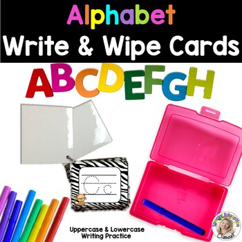 Preview of Alphabet Task Cards | Alphabet Tracing
