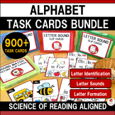 Alphabet Task Cards Growing Bundle | Letter Sounds | Lette