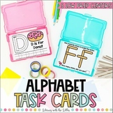 Alphabet Task Cards Letter Recognition Letter Formation Ce