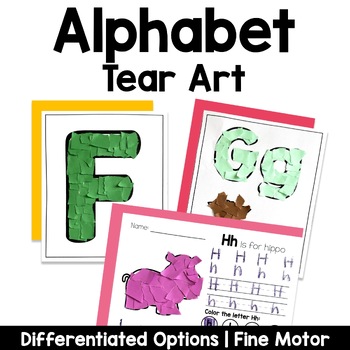 Preview of Alphabet Tear Art Crafts