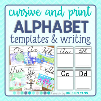 Preview of Alphabet Templates and Writing
