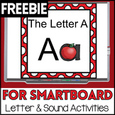 Alphabet-Letter A  SMARTBoard Activities FREEBIE (Smart Board)