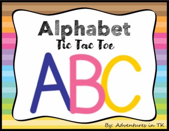 Alphabet Tic Tac Toe; European Portuguese First Words