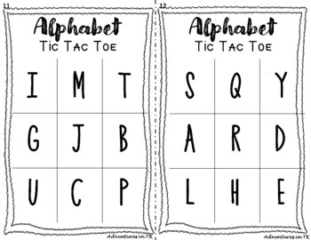 Alphabet Tic Tac Toe - Super God, Not Super Mom