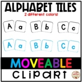 Alphabet Tiles {Moveable Clip Art} -> For Digital/Paperles