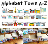 Alphabet Town: Community Buildings Alphabet Game