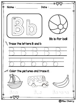Alphabet Trace and Color by Miss Cherry | Teachers Pay ...