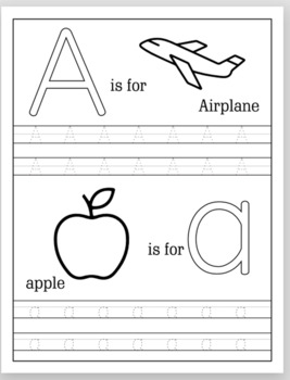 Preview of Alphabet Trace and Color