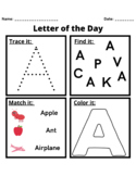 Alphabet Trace and Practice- Uppercase