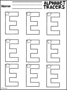 Alphabet Trace and Write Practice Sheets by Tara West | TpT
