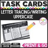 Alphabet Trace and Write l Uppercase l Task Cards