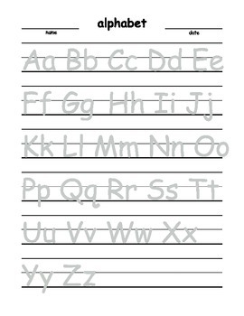 alphabet trace large print english by brennan caverhill