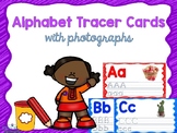 Alphabet Tracer Cards with Photograph