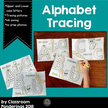 Alphabet Tracing by Classroom Ponderings | Teachers Pay Teachers