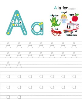 Alphabet Tracing by Better Sheets | Teachers Pay Teachers