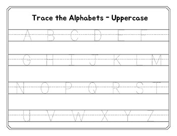Preview of Alphabet Tracing