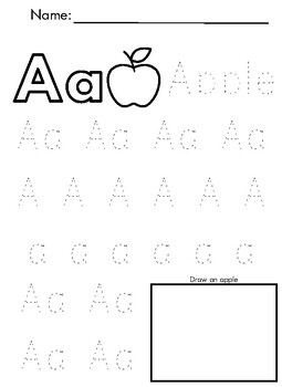 Preview of Alphabet Tracing A-Z, Abeka Alphabet