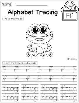 Alphabet Tracing Activities by The Kiddie Class | TpT