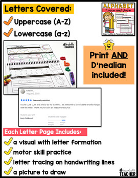 Uppercase Letter Tracing Book  Printing and Letter Formation