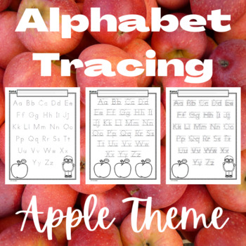 Preview of Alphabet Tracing Apple Theme