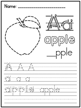 Alphabet Tracing Book by A Pinch of Kinder - Yukari Naka | TpT