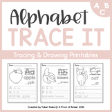 Alphabet Trace It: Printables for Practicing Printing & Drawing