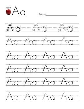 Alphabet Tracing Book by Primary Mermaid | Teachers Pay Teachers