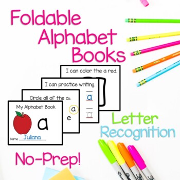 Preview of Foldable Alphabet Book - Pre-Reader Activities for Early Literacy Skills