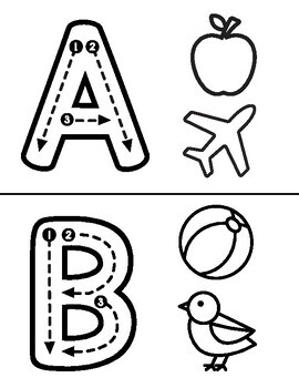Upper and Lowercase Alphabet Tracing Cards by Pre-K Your Way | TPT