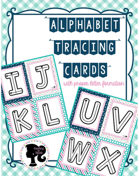 Preview of Alphabet Tracing Cards Freebie