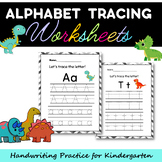 Alphabet Tracing Cards Handwriting Practice Worksheets for