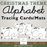 Alphabet Tracing Cards/Mats - Christmas Theme