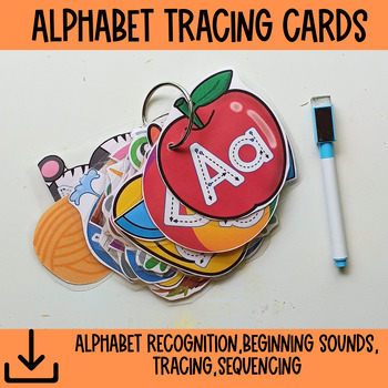 Alphabet Tracing Cards Preschool Printable,Homeschool Printable alphabet
