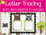 Alphabet Tracing Cards (Woodland Animal Theme)