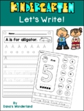 Trace and Write Alphabet Letters and Numbers to 10 Practic