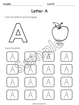 Alphabet Worksheets, Letters Tracing, Letter Formation Practice Sheets ...