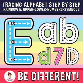 Preview of Alphabet Tracing Letters Clipart Formation Motor Skills Pencil Control
