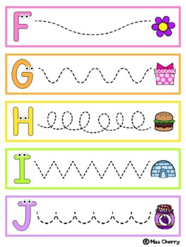 alphabet tracing lines distance learning by miss cherry tpt