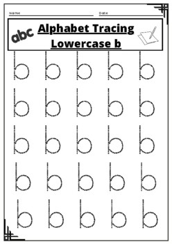 letter b tracing worksheet