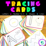 Alphabet Tracing | Number Tracing | Shape Tracing Cards BUNDLE