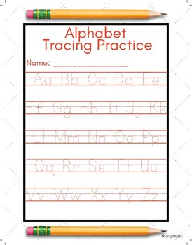 Alphabet Tracing Packet by Ring My Bell | TPT