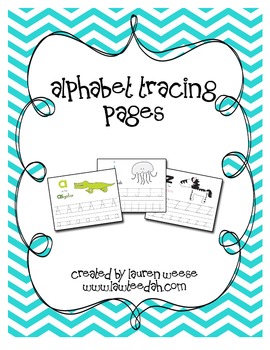 Alphabet Tracing Pages